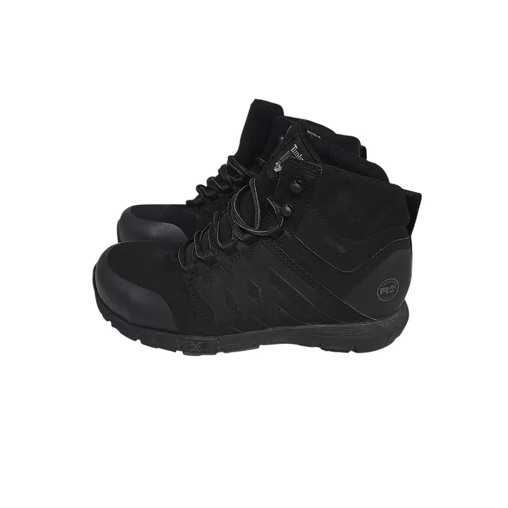 Timberland PRO Men's A297S Radius CTCP Mid Athletic Work Boots Black Size 8W - Picture 6 of 8